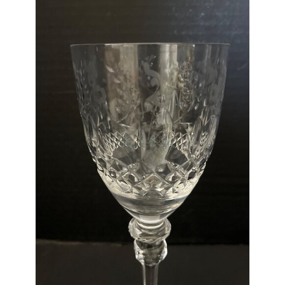 Rogaska Crystal Gallia Wine Glass 9 1/2” France 1990’s - Picture 2 of 6